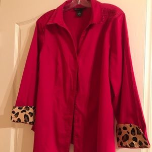 Beautiful Lane Bryant Fuchsia Blouse...Size 18